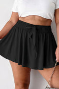 Black Drawstring Casual Shorts
