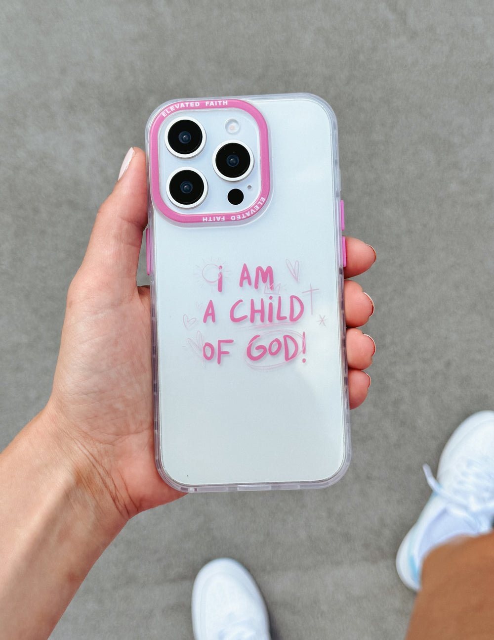 Child of God Pink Phone Case – Cute Christian Aesthetic Case for Teen Girls