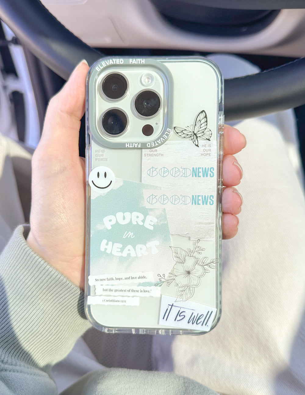 Good News Phone Case – Christian Coquette Aesthetic Case for Teen Girls