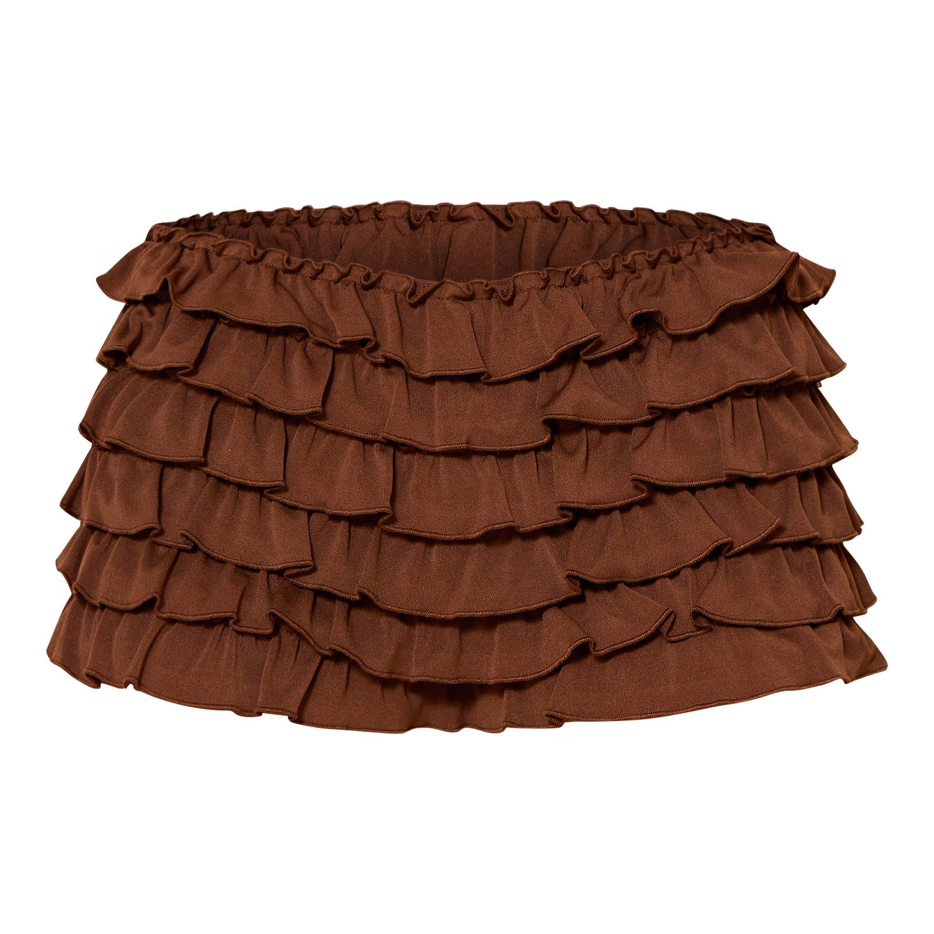 Frill Wavy Lantern Dress
