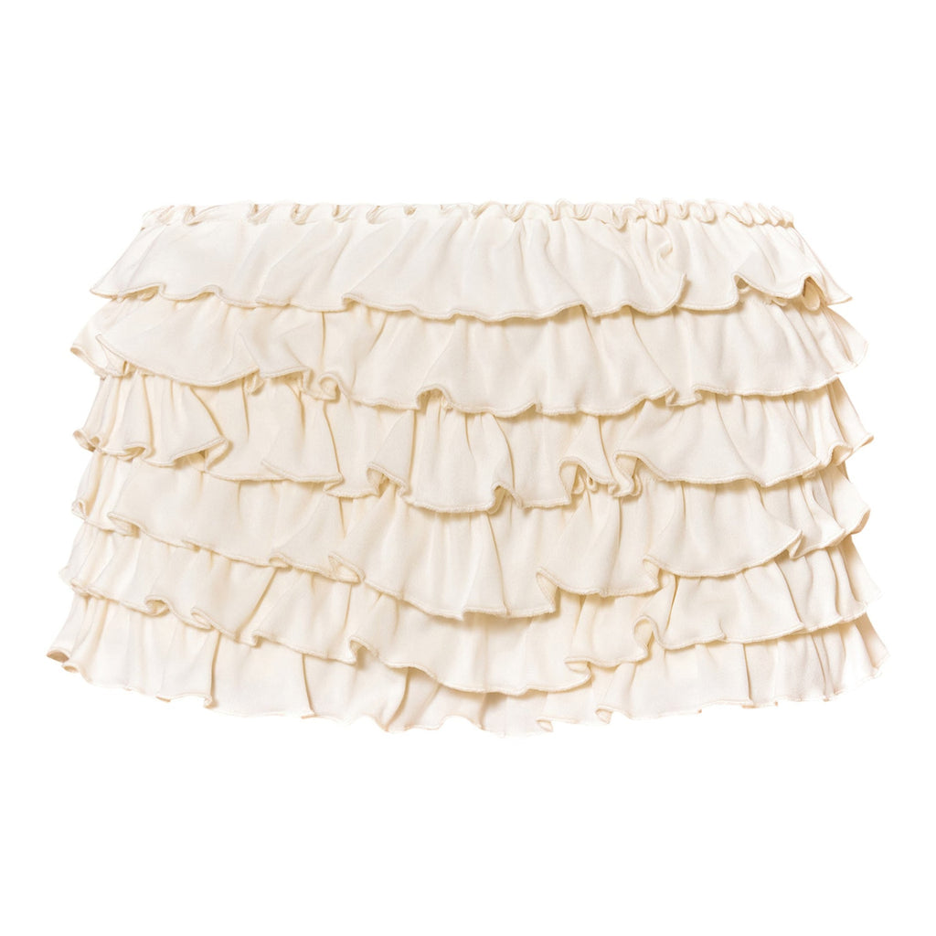 Frill Wavy Lantern Dress