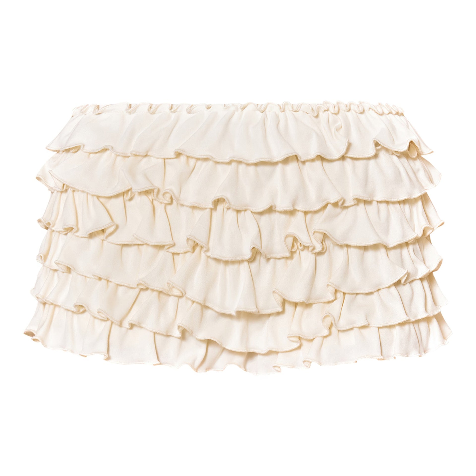 Frill Wavy Lantern Dress