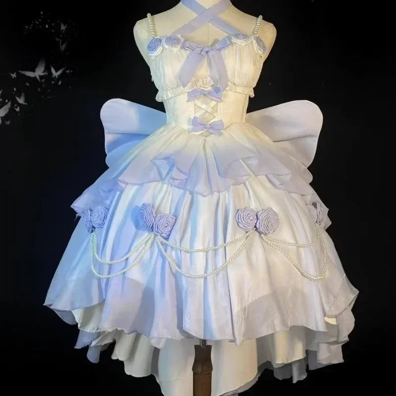 3D Floral Beaded Lolita Dress