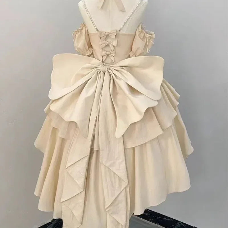 3D Floral Beaded Lolita Dress