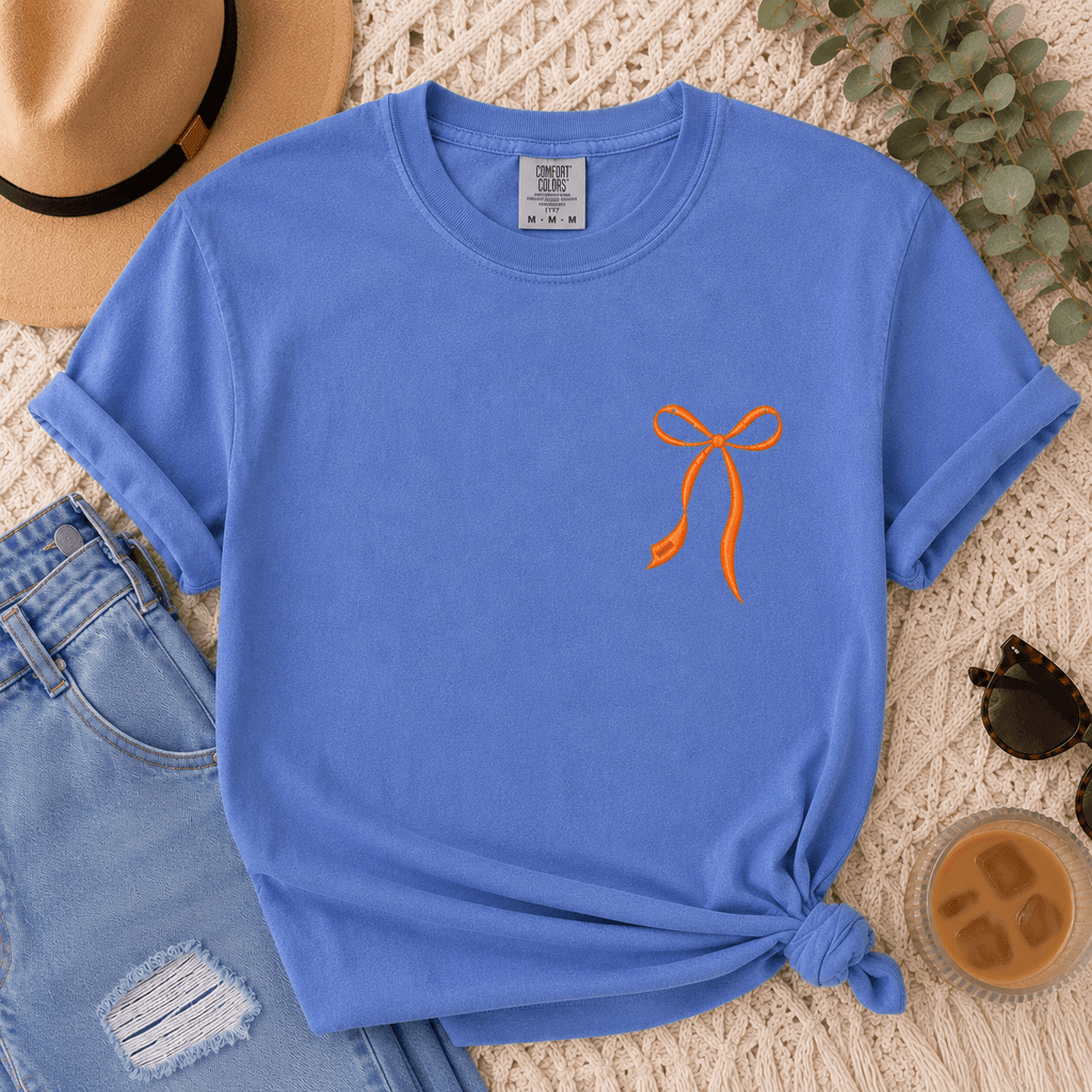 Embroidered Bow Shirt | Custom Coquette Tee & Sweatshirt